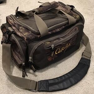 Cabela's Brown and Green Camouflage Duffel Bag